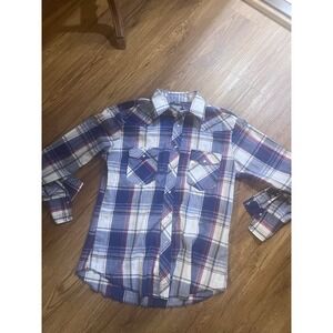 Vintage Wrangler Western Pearl Snap Shirt men's Large, See Photo Measurements